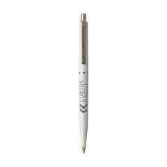 Stylo à écriture bleue de la marque Senator®. Avec pointe, clip, bouton-poussoir et anneau en métal. Fabriqué en Allemagne. Les stylos blanc et noir sont également disponibles avec encre noire. Lors de votre commande, veuillez préciser votre choix.