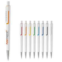 Ball pen with push mechanism, metalised tip. Comes with a blue writing Jumbo refill. Ball pen with push mechanism, metalised tip. Comes with a blue writing Jumbo refill.