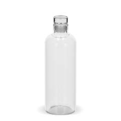 Verwenden Sie diese kristallklare Borosilikatglasflasche zum Trinken, Mixen oder Servieren Ihrer Lieblingsgetränke. Die eleganten Glasflaschen verfügen über einen flexiblen Glas-Verschluss, um ein Verschütten zu verhindern und Ihre Getränke zu schützen. Das Fehlen von sichtbaren Fugen oder Nähten unterstreicht das schlichte, elegante Design und macht es zu einer raffinierten Wahl für jede Gelegenheit. 