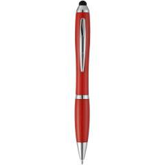 Nash stylus ballpoint pen with coloured grip. Stylus ballpoint pen with twist action mechanism. ABS Plastic. 