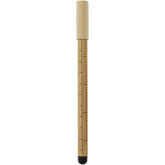 The Mezuri inkless pen is made of bamboo and has a ruler printed on the barrel (up to 11.3 cm). This pen does not require ink cartridges or refill. The pen's graphite tip is designed to leave visible traces as it makes contact with the writing surface. Choosing a pen made of bamboo promotes making more sustainable choices, and encourages the use of renewable materials. Writing length: 1500 metres. Nib size: 0.5 mm.