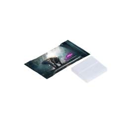 Dextro Energy flowpack in witte folie met 1 Dextro Energy tablet, voorzien van een all-over full colour bedrukking