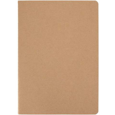 Das Slyk A5-Notizbuch verfügt über ein minimalistisches Cover aus Kraftkarton mit abgerundeten Ecken und sichtbarer Fadenheftung für eine handgearbeitete Note. Es enthält 32 cremefarbene, linierte Seiten aus 70 g/m² Papier. Dank des kompakten A5-Formats ist es ideal für Notizen unterwegs und passt in die meisten Taschen. Auch gepunktet oder im Planer-Layout erhältlich.
