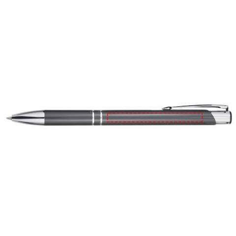 Ballpoint pen with click action mechanism, lacquered finish, polished shine, and striking chrome details. The extensive and popular Moneta range is available in many different styles and finishes.