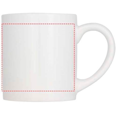 Diese Keramiktasse hat eine spezielle Beschichtung. Das Fassungsvermögen beträgt 210 ml. Verpackt in einer weißen Kartonschachtel.