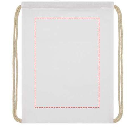 Large main compartment with cotton drawstring closure. Resistance up to 5 kg weight. 