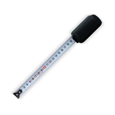 Ruban à mesurer durable de 5 mètres en ABS recyclé, d'une largeur de 19 mm et d'une rigidité allant jusqu'à 1,7 m. Sa surface plane est idéale pour le marquage. Conforme aux normes CEE de classe MID II pour des mesures précises.