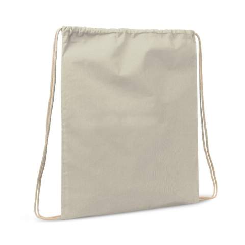 Sac à cordelettes en coton certifié OEKO-TEX® 100 non blanchi. Les cordelettes en coton donnent à ce sac un aspect très authentique, très naturel.