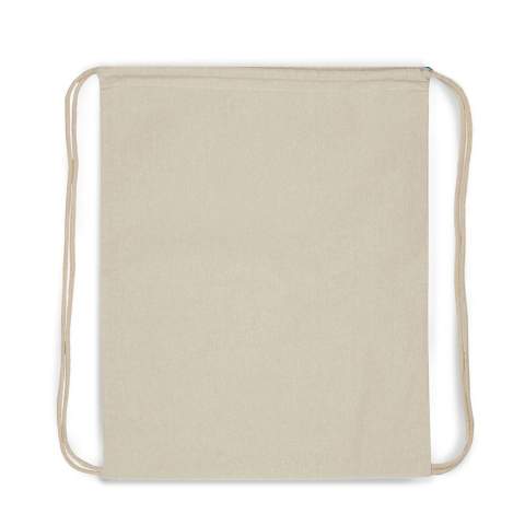 Sac à cordelettes en coton certifié OEKO-TEX® 100 non blanchi. Les cordelettes en coton donnent à ce sac un aspect très authentique, très naturel.