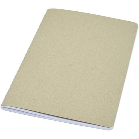 Lichtgewicht en flexibel notitieboek voor dagelijks gebruik. De cover is gemaakt van gerecycled karton. Met zichtbare singer stiksels op de rug en met 80 vellen, 70 g/m² 100% FSC wit gelinieerd papier. Gemaakt in Italië. 