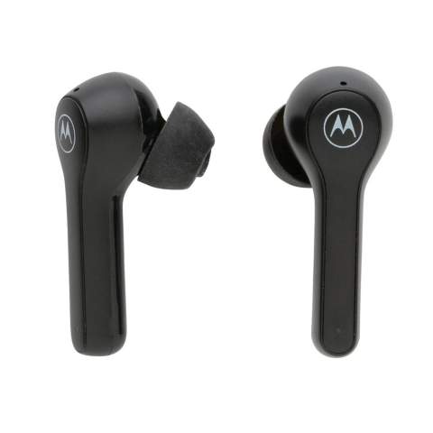 Motorola BT2.0 TWS. Ergonomic fit earphones. Designed for comfort and secure fit. With touch control. 6 hours playtime on the earbuds and 15hours in the case. Microphone for handsfree calls. With smart voice assistant. Siri and Google Assistant.<br /><br />HasBluetooth: True