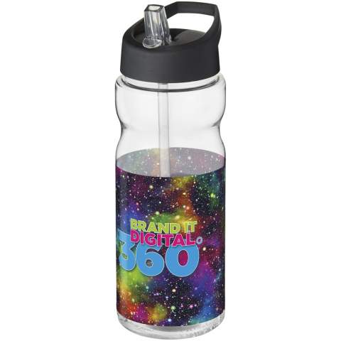 Single-wall sport bottle with ergonomic design. Bottle is made from recyclable PET material. Features a spill-proof lid with flip-top drinking spout. Volume capacity is 650 ml. Mix and match colours to create your perfect bottle. Contact customer service for additional colour options. Made in the UK. Packed in a home-compostable bag. BPA-free.