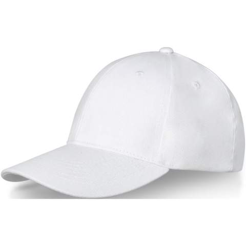 La casquette Davis à 6 panneaux est dotée d'une visière pré-courbée, alliant une esthétique classique à une protection solaire essentielle. Les œillets brodés de la casquette offrent une ventilation optimale, vous permettant de rester frais et serein lors de vos activités de plein air. Conçue pour s'adapter confortablement à un tour de tête de 58 cm, la fermeture à boucle métallique permet des ajustements faciles et sûrs. Fabriquée en sergé de coton brossé épais de 260 g/m².