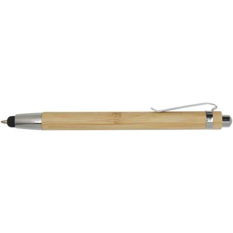 Kugelschreiber aus Bambus für ein angenehmes und komfortables Schreibgefühl. Tintenfarbe: Schwarz. Schreiblänge: 1000 Meter. Schreibspitze: 1 mm.