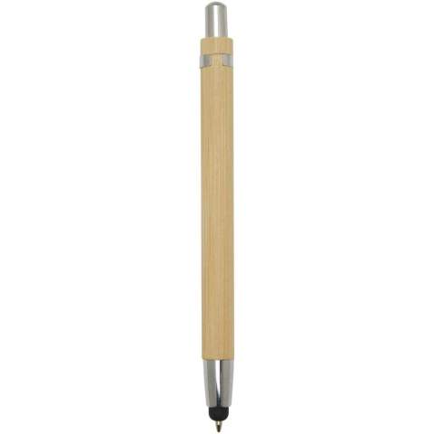 Kugelschreiber aus Bambus für ein angenehmes und komfortables Schreibgefühl. Tintenfarbe: Schwarz. Schreiblänge: 1000 Meter. Schreibspitze: 1 mm.