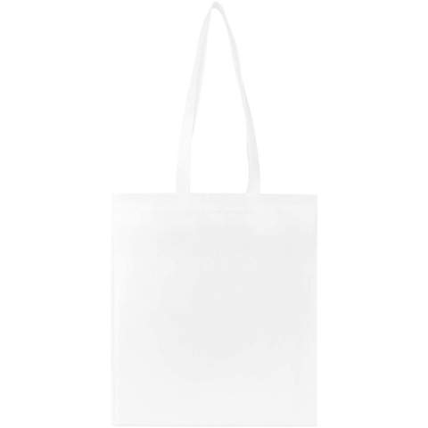 Made from durable and tear-resistant RPET, the EcoSeal GRS certified recycled convention tote bag is stitch-free and features ultrasonic heat-sealed construction and die-cut handles. The bag has handles with 30 cm drop-down length, and is perfect for daily essentials, trade shows, or promotional giveaways. Resistance up to 5 kg weight. Volume capacity: 6 litres.