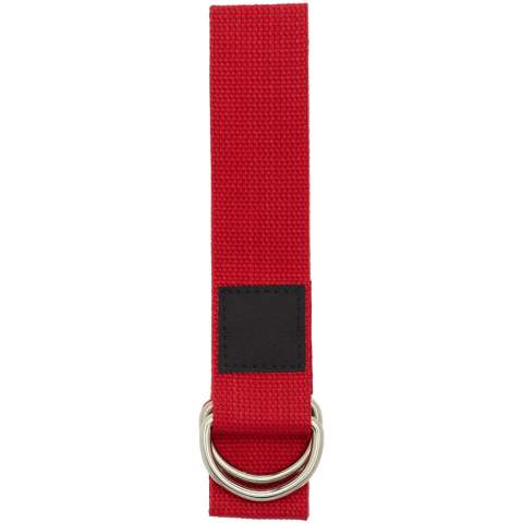 Yoga strap made from recycled polyester (RPET). Using RPET in the production of yoga straps helps reduce waste and promote environmental sustainability. By utilizing recycled plastic materials, the creation of new plastic is minimized, making it a more sustainable choice. Size: 181 x 3.8 cm. The pouch is also made of RPET.
