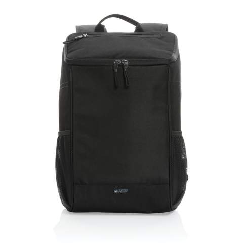 Sac à dos isotherme Swiss Peak AWARE™ en polyester recyclé à l’extérieur et doublure en PEVA avec une large ouverture pour un accès facile à vos aliments et boissons. Une poche supérieure avec fermeture à zip vous assure de pouvoir ranger tous vos objets nécessaires. Peut contenir jusqu'à 6 bouteilles ou 25 canettes. Avec le traceur AWARE™ qui valide l'utilisation authentique de matériaux recyclés. Fabriqué avec 13,9 bouteilles PET. 2 % des recettes de chaque produit AWARE™ vendu seront reversées à Water.org.<br /><br />PVC free: true