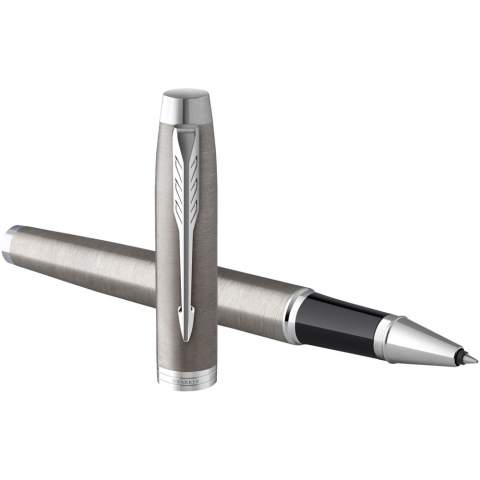 The Parker IM is an ideal partner with unlimited potential. The sleek tapered shape pairs seamlessly with innovative designs to make a striking statement. The finish trims compliment the body, making this Parker pen the perfect writing instrument for students and professionals. The incredibly smooth rollerball tip provides fluid, skip-free writing that ensures you leave striking marks everywhere you write. For use with QUINK rollerball ink refills. Delivered with one cartridge and a Parker gift box. Exclusive design.