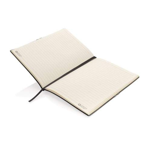 Deluxe A5 flexible softcover notebook with 80 sheets/ 160 cream coloured pages of 78g/m2 paper inside. With unique horizontal band and page divider. Swiss Peak branded pages and backside.<br /><br />NotebookFormat: A5<br />NumberOfPages: 160<br />PaperRulingLayout: Lined pages