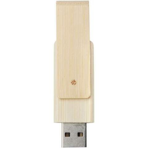 Rotate USB flashdrive van 8 GB van bamboe waarmee je gegevens overbrengen naar een compatibele pc of MacBook. De behuizing is gemaakt van pure bamboe. USB-versie is 2.0 met een schrijfsnelheid van 3 MB/s en een leessnelheid van 10 MB/s.