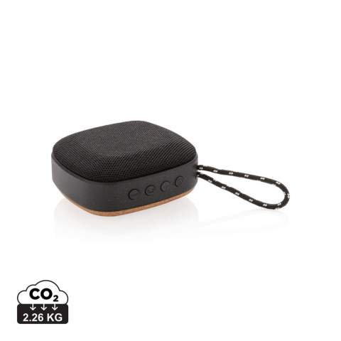 Sustainable 5W speaker made from carefully sourced materials. The speaker is made out of durable waterproof fabric and the bottom is made out of cork. The Baia delivers an amazing sound and bass experience and due to the IPX 5 waterproof rating it’s suitable to use in the garden or take to the beach. The Baia uses BT 4.2 for easy operation and with a battery of 1000 mah it allows you to play music up to 8 hours non-stop. Operating distance up to 10 metres. The Baia comes packed in a plastic free packaging to avoid unnecessary waste. Registered design®<br /><br />HasBluetooth: True<br />NumberOfSpeakers: 1<br />SpeakerOutputW: 5.00