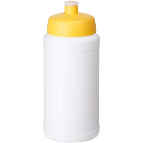 Bouteille de sport à simple paroi. Dispose d’un couvercle anti-déversement avec bec à système de pression-traction. Capacité de 500 ml. Couleurs à mélanger et assortir pour créer la bouteille parfaite. Contactez-nous pour plus d'options de couleurs. Fabriqué au Royaume-Uni. Sans BPA. Conforme à la norme EN12875-1. Lavable au lave-vaisselle.