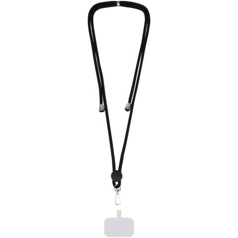 Tour de cou universel de haute qualité pour étuis de téléphone portable, adapté à tous les smartphones avec un étui. La longueur maximale du tour de cou est de 160 cm. Il peut être ajusté à la longueur souhaitée grâce à la boucle réglable. Le tour de cou peut être facilement détaché à l'aide du crochet métallique, laissant le ruban à l'intérieur de l'étui du téléphone pour le rattacher facilement au tour de cou. 