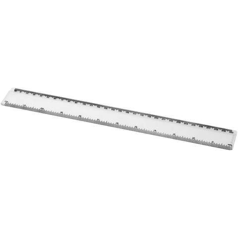 Solid plastic ruler, with markings available in both inches and centimetres. Please note, the ruler markings are printed along with artwork, plain stock rulers will not carry markings.