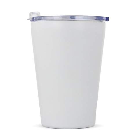 Voici "Murray", notre tasse en T-ceramic de 300 ml avec couvercle. Cette solution élégante et pratique vous permettra d'apprécier vos boissons lors de vos déplacements. L'intérieur en céramique offre de nombreux avantages, notamment un nettoyage facile, l'élimination des odeurs et des résidus de goût après le lavage et une isolation thermique supérieure. Fabriqué en acier inoxydable recyclé à 90 %.
