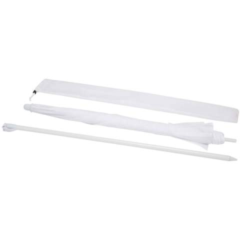 Blijf koel met deze stevige strandparasol met ijzeren frame. Met een stok van 98 cm en verstevigde uiteinden zorgt deze voor stabiliteit bij een zeebries. Licht en eenvoudig op te zetten. Inclusief opbergtas, zodat je hem gemakkelijk kunt meenemen en opbergen. Perfect voor het strand, picknicks en ontspanning in de buitenlucht.