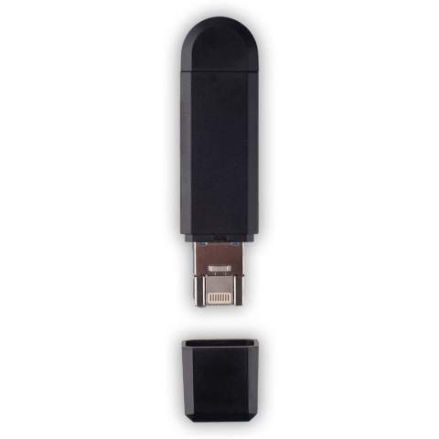 Zet met deze kaarlezer data gemakkelijk over van je laptop, computer of telefoon naar een SD kaart. Deze kaartlezer wordt exclusief SD kaart geleverd.
