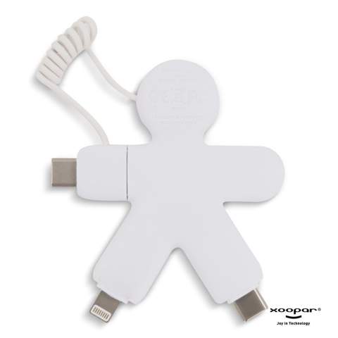 Betrouwbaar, nuttig, gemaakt van gerecycled materiaal en altijd klaar voor gebruik! Sluit al je essentiële apparaten aan met de USB-, USB-C- of Lightning-connectoren. De flexibele spiraalkabel doet ook dienst als sleutelhanger! Neem je buddy overal mee naartoe! Het totale gerecyclede materiaal is 30% gebaseerd op het gewicht van het artikel.  De kabel is verpakt in een duurzame FSC-gecertificeerde papieren envelop.
