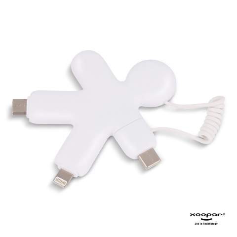 Betrouwbaar, nuttig, gemaakt van gerecycled materiaal en altijd klaar voor gebruik! Sluit al je essentiële apparaten aan met de USB-, USB-C- of Lightning-connectoren. De flexibele spiraalkabel doet ook dienst als sleutelhanger! Neem je buddy overal mee naartoe! Het totale gerecyclede materiaal is 30% gebaseerd op het gewicht van het artikel.  De kabel is verpakt in een duurzame FSC-gecertificeerde papieren envelop.