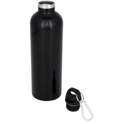 The Atlantic 530 ml bottle is the right choice when seeking a bottle for outdoor activities. The attached carabiner on the user-friendly twist-on lid makes it easy to attach the bottle to any backpack. The vacuum insulated bottle has a double-wall construction that keeps beverages hot for 5 hours and cold for 15 hours. The carabiner is not suitable for climbing.