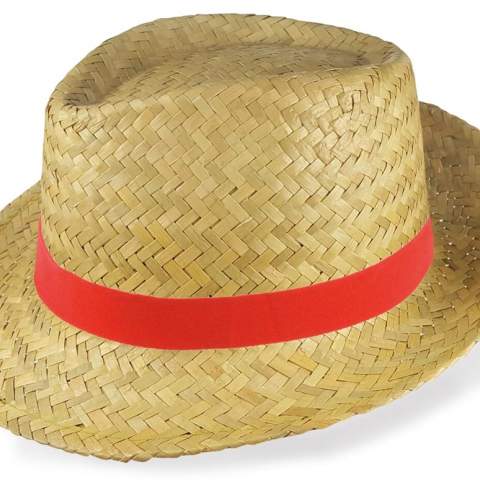 Mit dem Promo Mafia Hut werden Sie zum Hingucker auf Poker-Partys! Dieser stylische Strohhut sitzt perfekt bei einer Kopfgröße von circa 58 cm und verleiht Ihrem Outfit eine peppige Note. Sie möchten das peppige Produkt als Werbeartikel nutzen? Kein Problem! Bedrucken Sie ein zum Hut passendes elastisches Band nach Ihren Wünschen und machen Sie den heißen Artikel einzigartig! Mit Ihrer persönlichen Note ist dieser modische Hut ein tolles Werbegeschenk!  