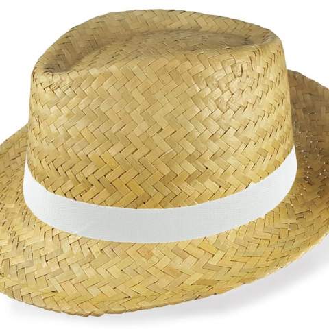 Mit dem Promo Mafia Hut werden Sie zum Hingucker auf Poker-Partys! Dieser stylische Strohhut sitzt perfekt bei einer Kopfgröße von circa 58 cm und verleiht Ihrem Outfit eine peppige Note. Sie möchten das peppige Produkt als Werbeartikel nutzen? Kein Problem! Bedrucken Sie ein zum Hut passendes elastisches Band nach Ihren Wünschen und machen Sie den heißen Artikel einzigartig! Mit Ihrer persönlichen Note ist dieser modische Hut ein tolles Werbegeschenk!  