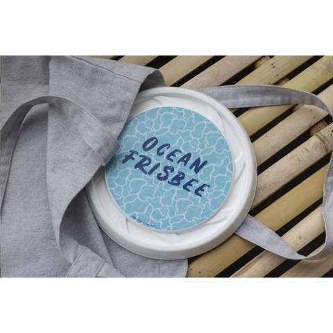 WoW! Frisbee (Ø 23 cm) made from recycled plastic. Includes full colour sticker.