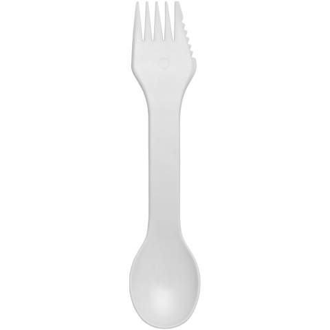 A combined fork and spook with serrated cutting edge. Contains Biomaster antimicrobial technology which provides protection against the growth of harmful micro-organisms on the surface of the item. This is effective for the lifetime of the product. Made in the UK. EN12875-1 compliant and dishwasher safe.