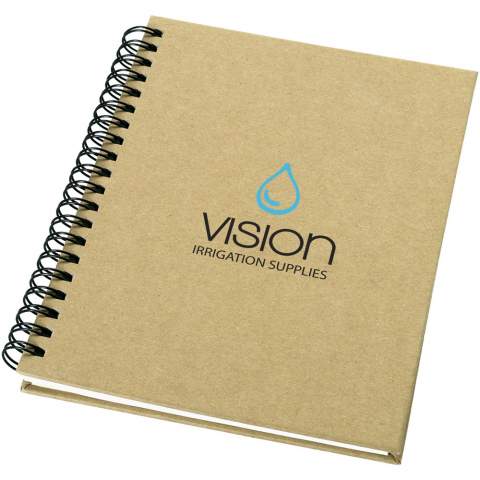 Recycled paper cover notebook with 60 lined sheets (70 g/m2).