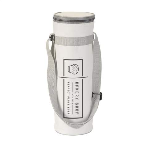 Sac isotherme en polyester 600D pour bouteille jusqu'à 1,5 l. Avec bandoulière réglable.