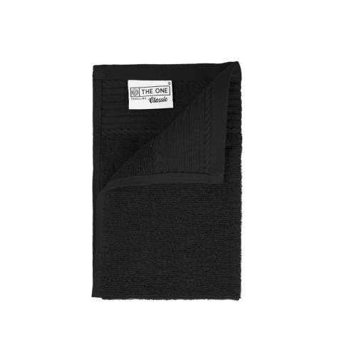 The T1-30 Classic Guest Towel Anthracite of 30 x 50 cm is suitable for every bathroom, toilet and kitchen.<br />The many different colors create a perfect ambience in any room. <br />The combed cotton ensures softness.<br />The guest towels dry quickly.<br />This item is inspired by the beautiful colors of Latin America.