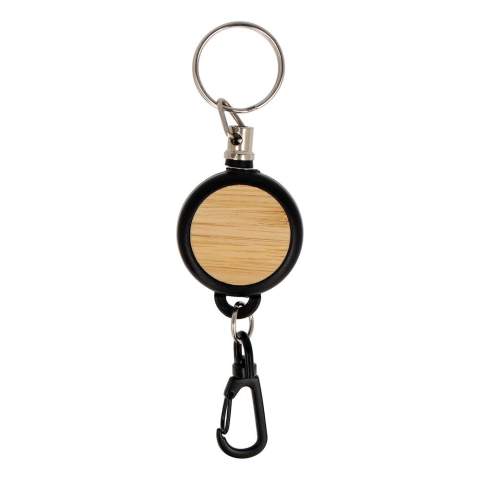 Introducing our R-ABS &amp; Bamboo Card Holder - a sleek, sustainable solution for your access cards. Stylish, eco-friendly, and functional. A perfect blend of modern design and natural beauty. 60cm pull-out cord.