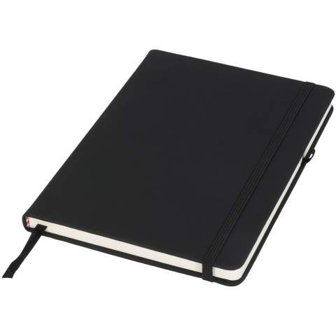 Das schwarze Notizbuch hat einen weichen schwarzen PU-Einband für eine angenehme Haptik des Notizbuchs. Jedes Notizbuch hat einen farbigen Verschlussriemen, eine Stiftschlaufe und ein Bandlesezeichen. Das Notizbuch enthält 96 Blatt (70 g/m²) cremefarbiges liniertes Papier.