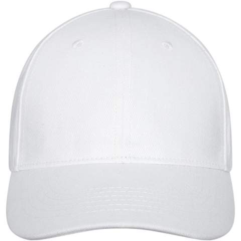 La casquette Davis à 6 panneaux est dotée d'une visière pré-courbée, alliant une esthétique classique à une protection solaire essentielle. Les œillets brodés de la casquette offrent une ventilation optimale, vous permettant de rester frais et serein lors de vos activités de plein air. Conçue pour s'adapter confortablement à un tour de tête de 58 cm, la fermeture à boucle métallique permet des ajustements faciles et sûrs. Fabriquée en sergé de coton brossé épais de 260 g/m².