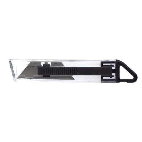 Transparent hobby knife. Modern design in fresh colours. Loop for attachment to keyring.