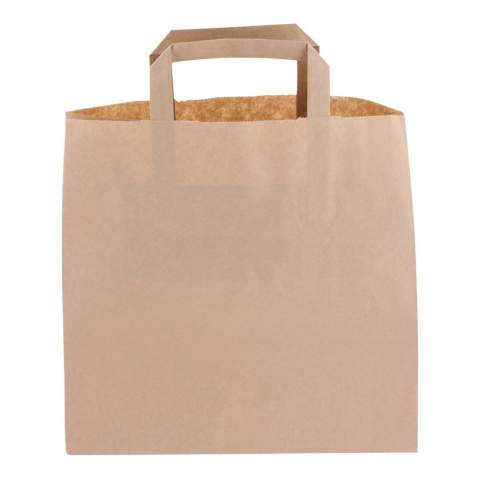 Kraftpapiertasche mit Papiergriffen. FSC-zertifiziert und in Europa hergestellt.