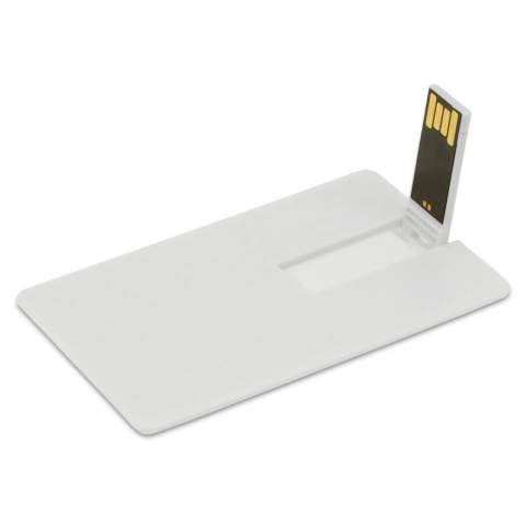 16GB USB-Stick im Kreditkartenformat, USB 2.0, inkl. vollfarbiger und vollflächiger Bedruckung. Preise verstehen sich exklusiv Gema-Gebühren.