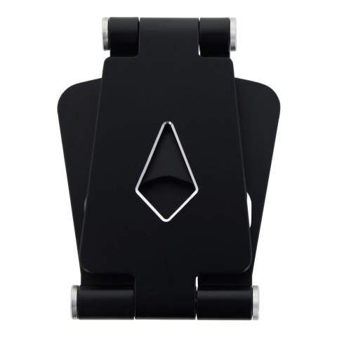 A must have on every desk! Ideal when making video calls from your phone. Adjustable to any height and angle, whenever you want. This aluminum smartphone stand features non-slip pads. Moreover, the open design allows you to connect your earbuds, headphones and charging cable.