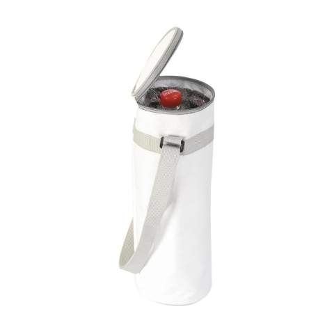 Sac isotherme en polyester 600D pour bouteille jusqu'à 1,5 l. Avec bandoulière réglable.